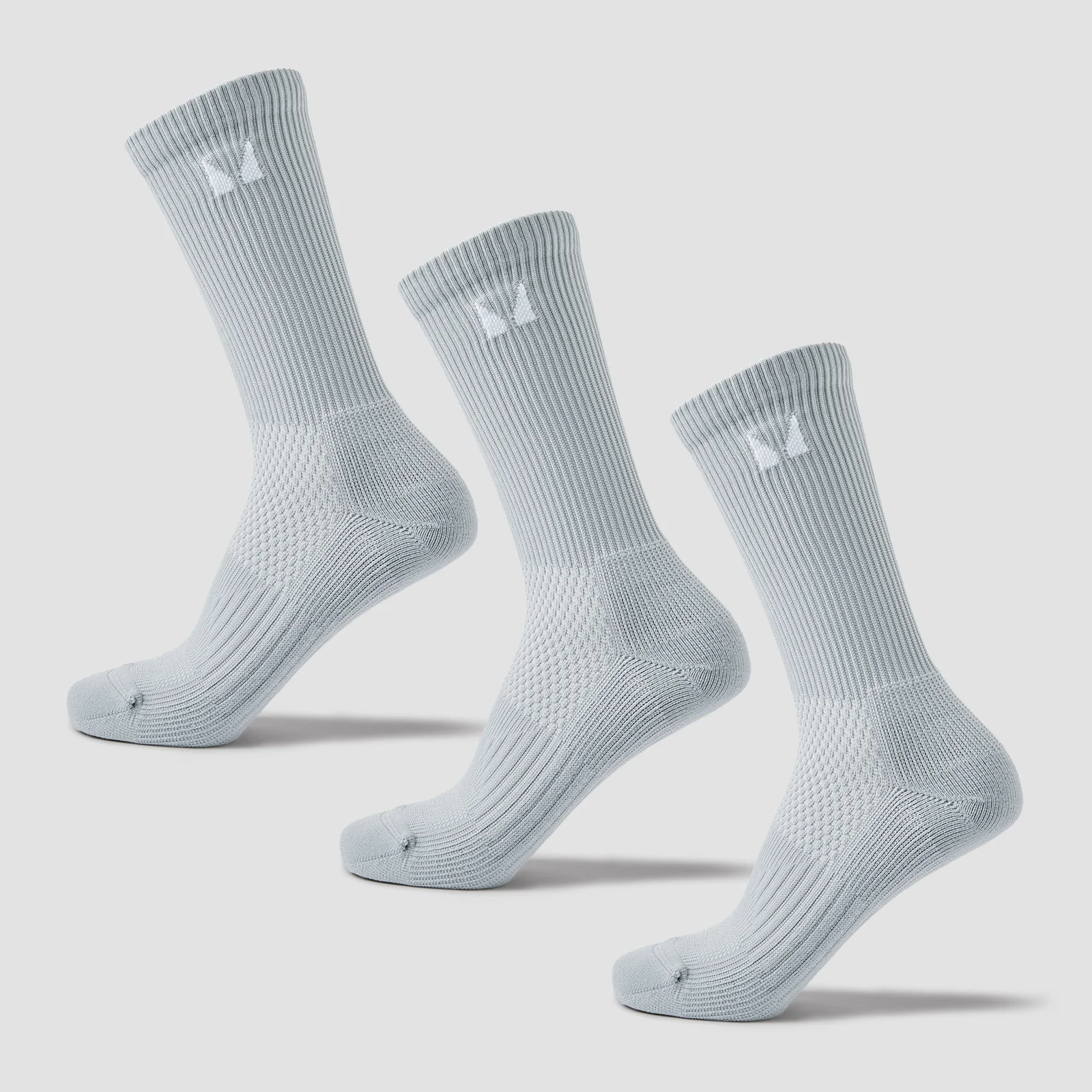 MP Running Socks (3 Pack) - Chrome - UK 2-5 Image 1