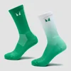 MP Running Socks (2 Pack) - Ombre Zesty Green / Light Lime Stripe