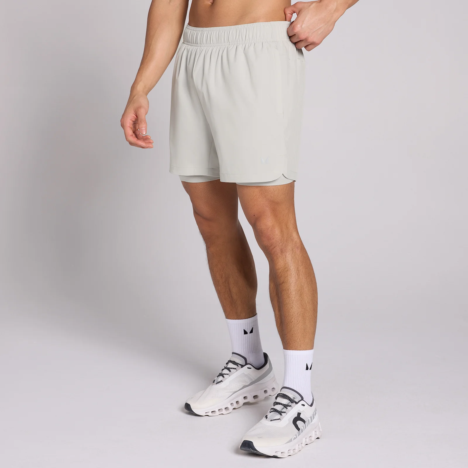 MP Men's 5" 2-in-1 Training Shorts - Chrome - M Image 1