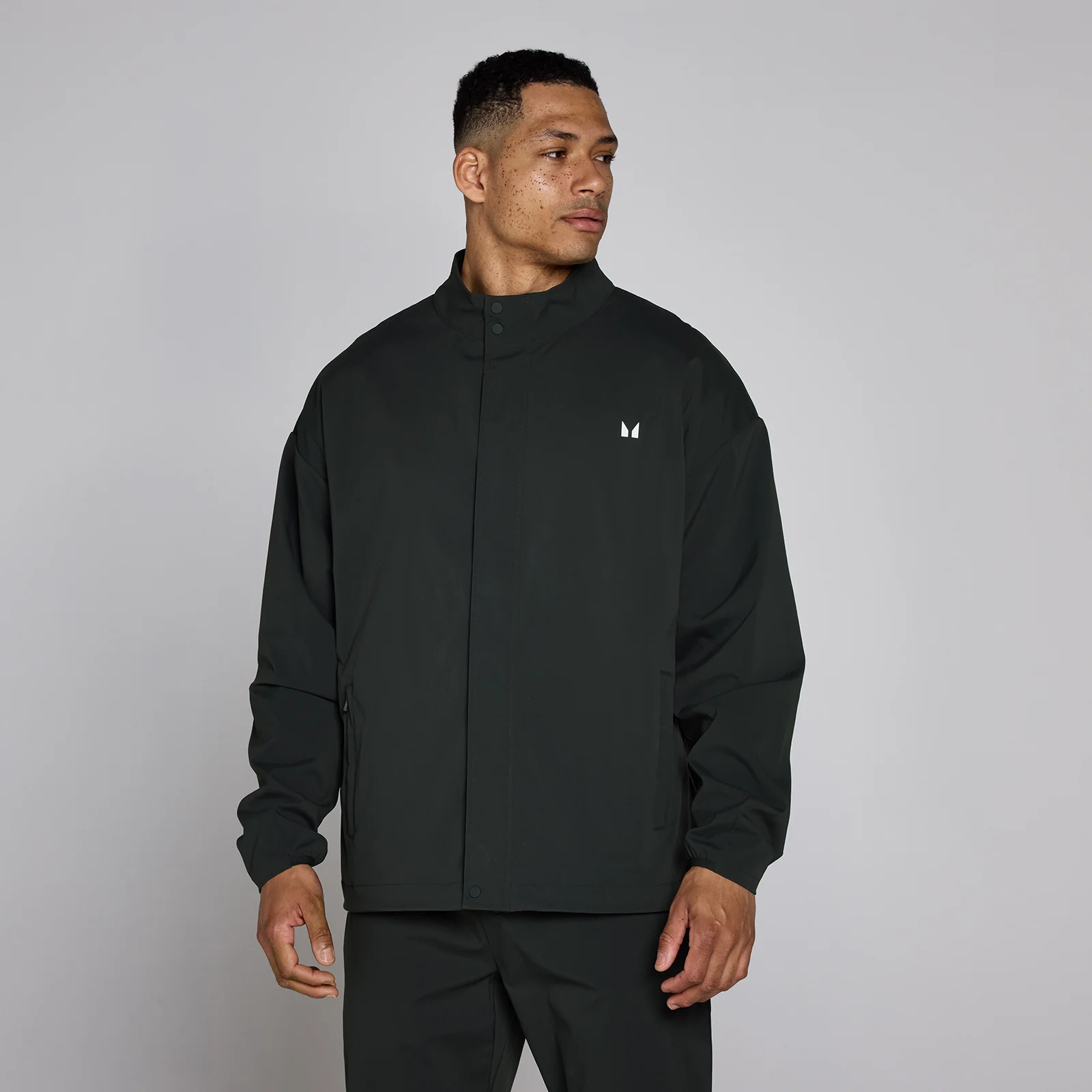MP Men's Hybrid Woven Jacket - Washed Black - XS Image 1