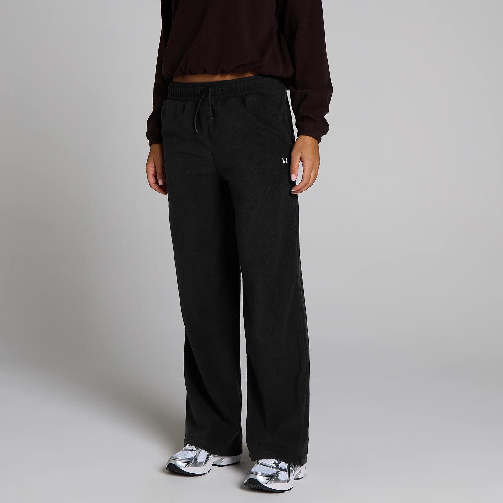 MP Women's Fleece Straight Leg Jogger - Black - M Image 1