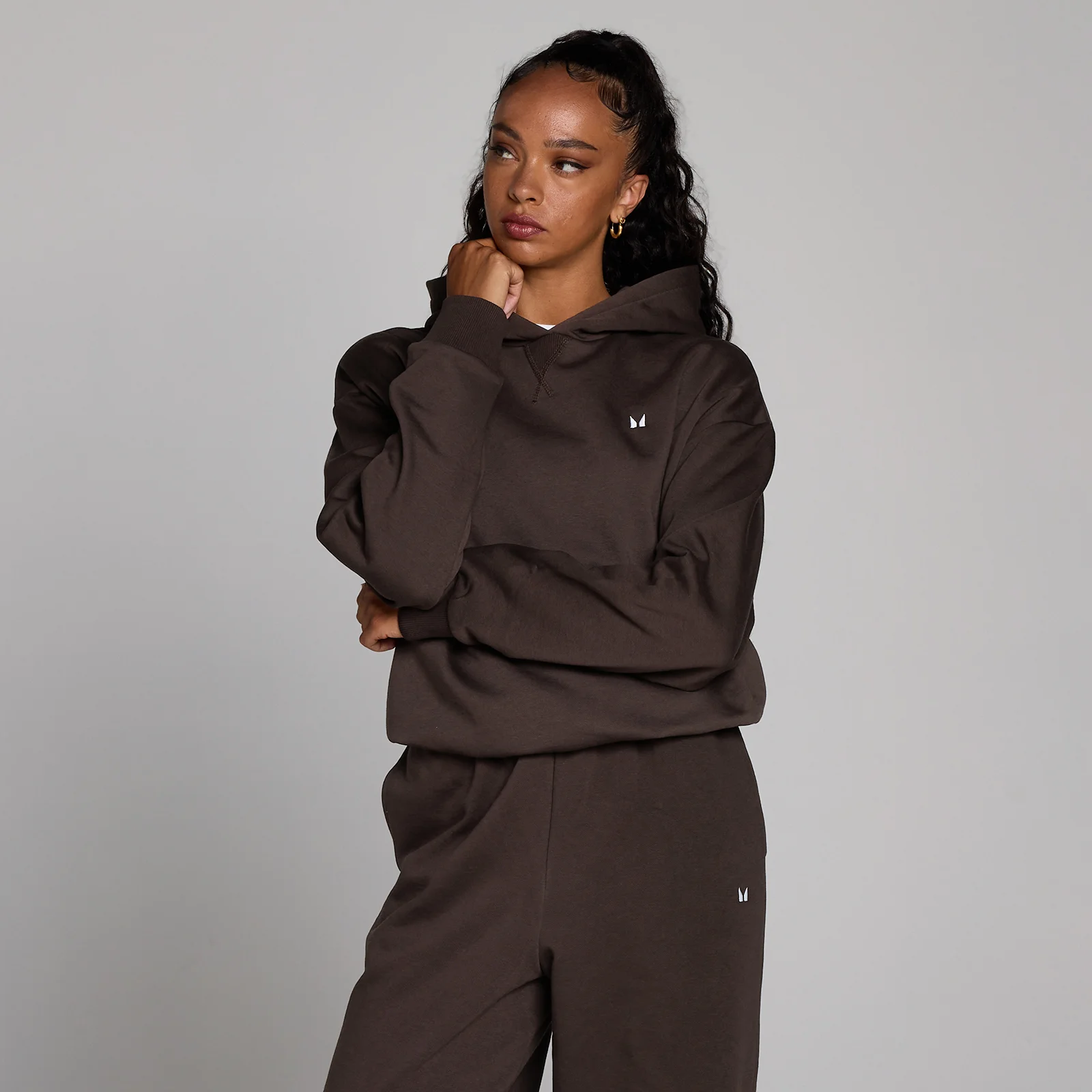 MP Women's Basics Oversized Hoodie - Cocoa - S Image 1