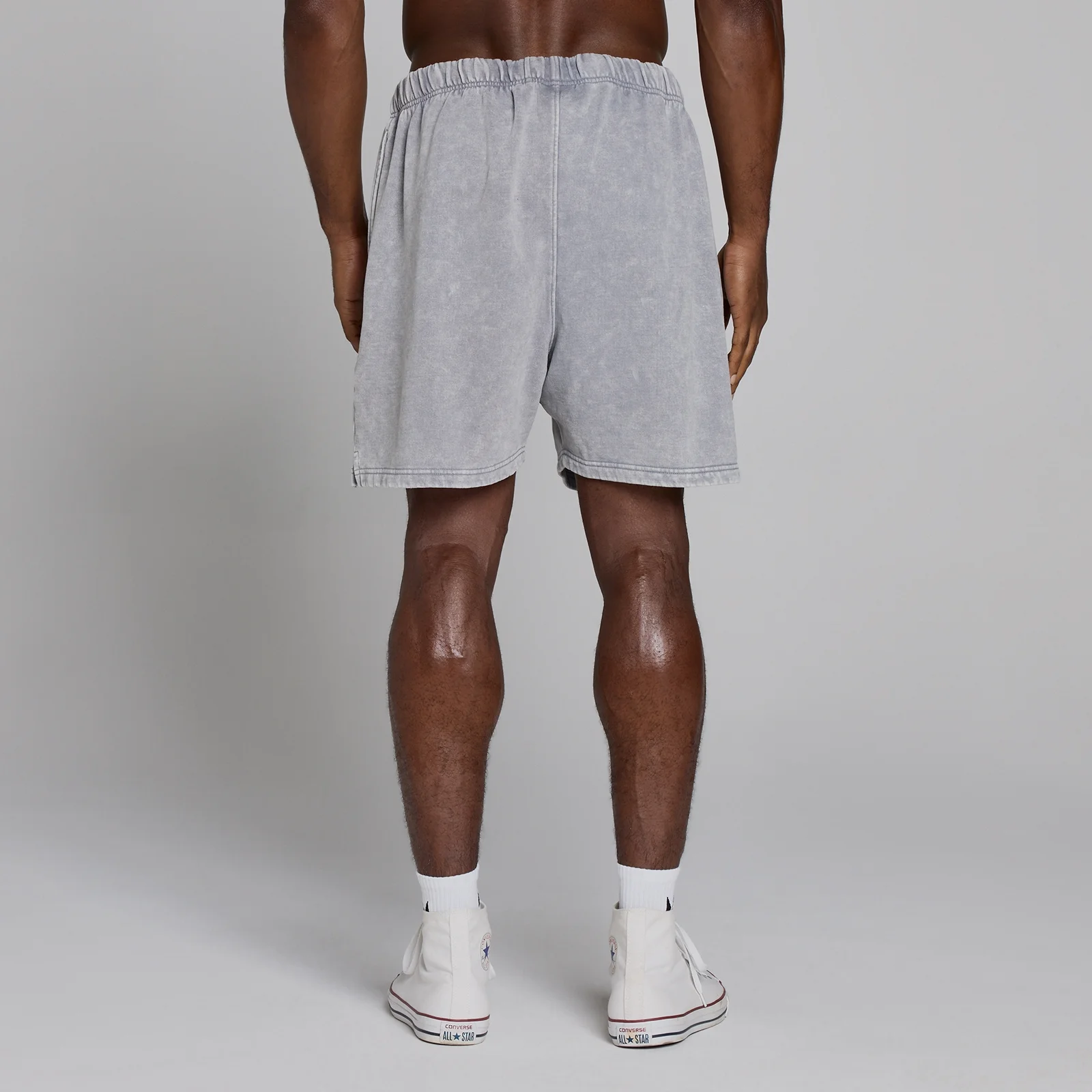 MP X Gold's Men's Washed Graphic Oversized Sweat Shorts - Steel Blue - M Image 4