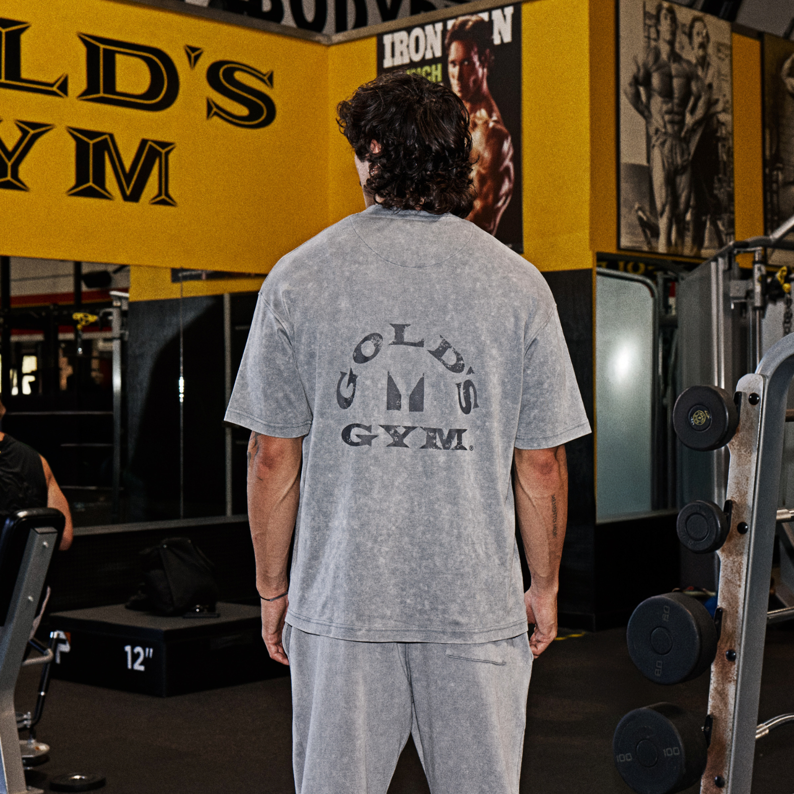 MP X Gold's Men's Washed Graphic Oversized T-Shirt - Steel Blue - M Image 1