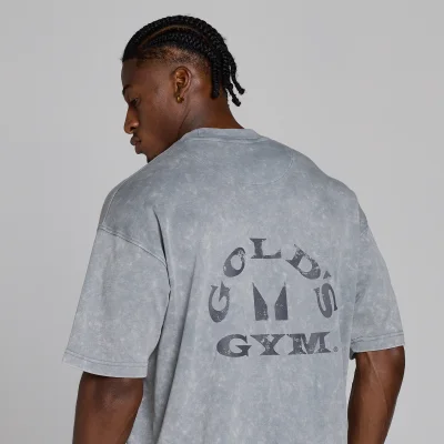 MP X Gold's Men's Washed Graphic Oversized T-Shirt - Steel Blue - M Image 6