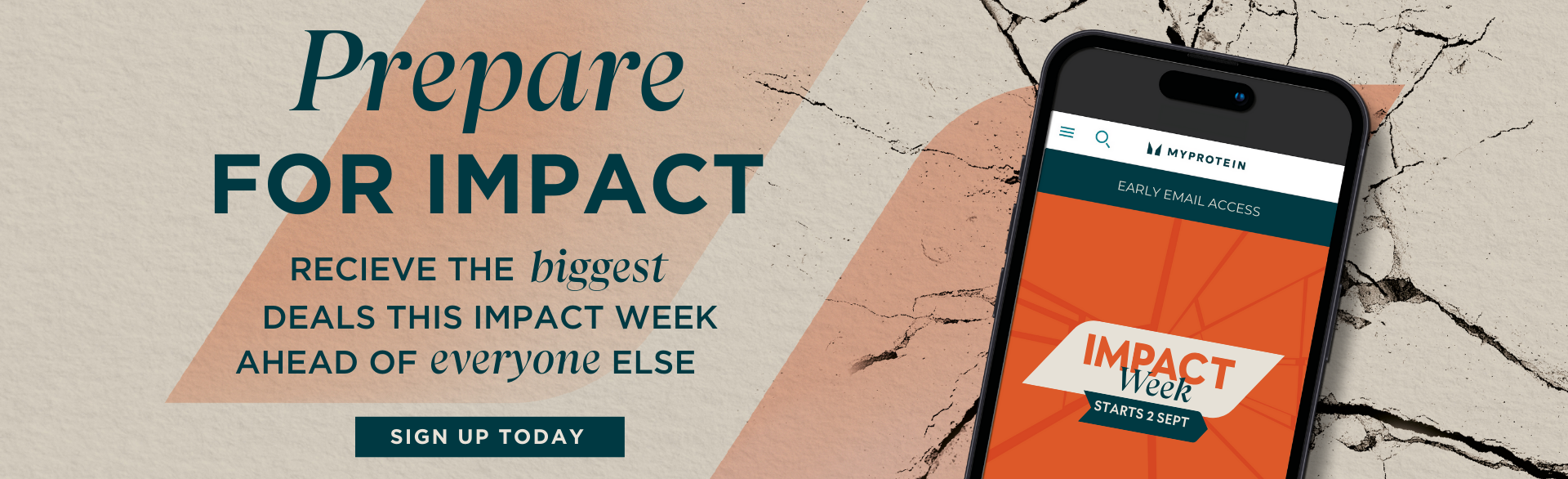 Myprotein Impact Week Sign Up